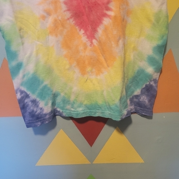 New Caplin Creations Handmade Dimond Rainbow Tie Dye Size Unisex Youth Small - Picture 3 of 7